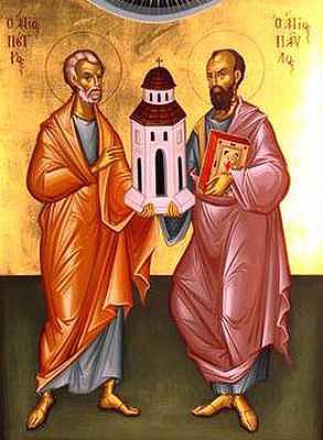 The apostles Peter and Paul